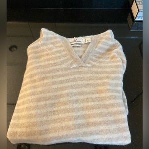 Vineyard Vines Small hooded cashmere striped sweater